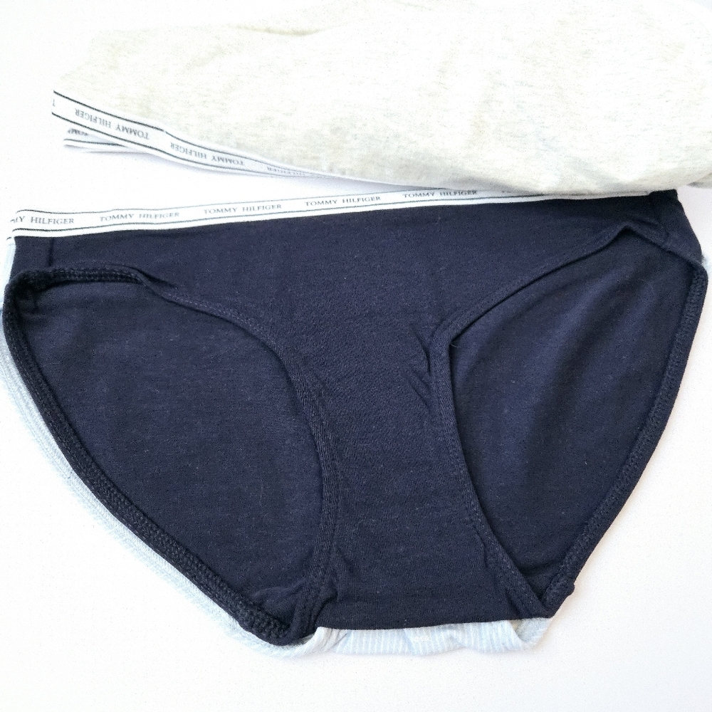 5 Pack Tommy Hilfiger Women's Underwear Panties Size Small Bikini Brief Logo - Picture 4 of 9